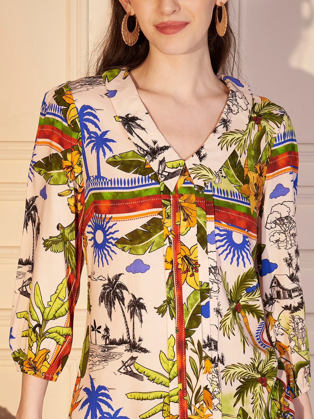 🌞 Tropical Paradise Printed Co-ord Set