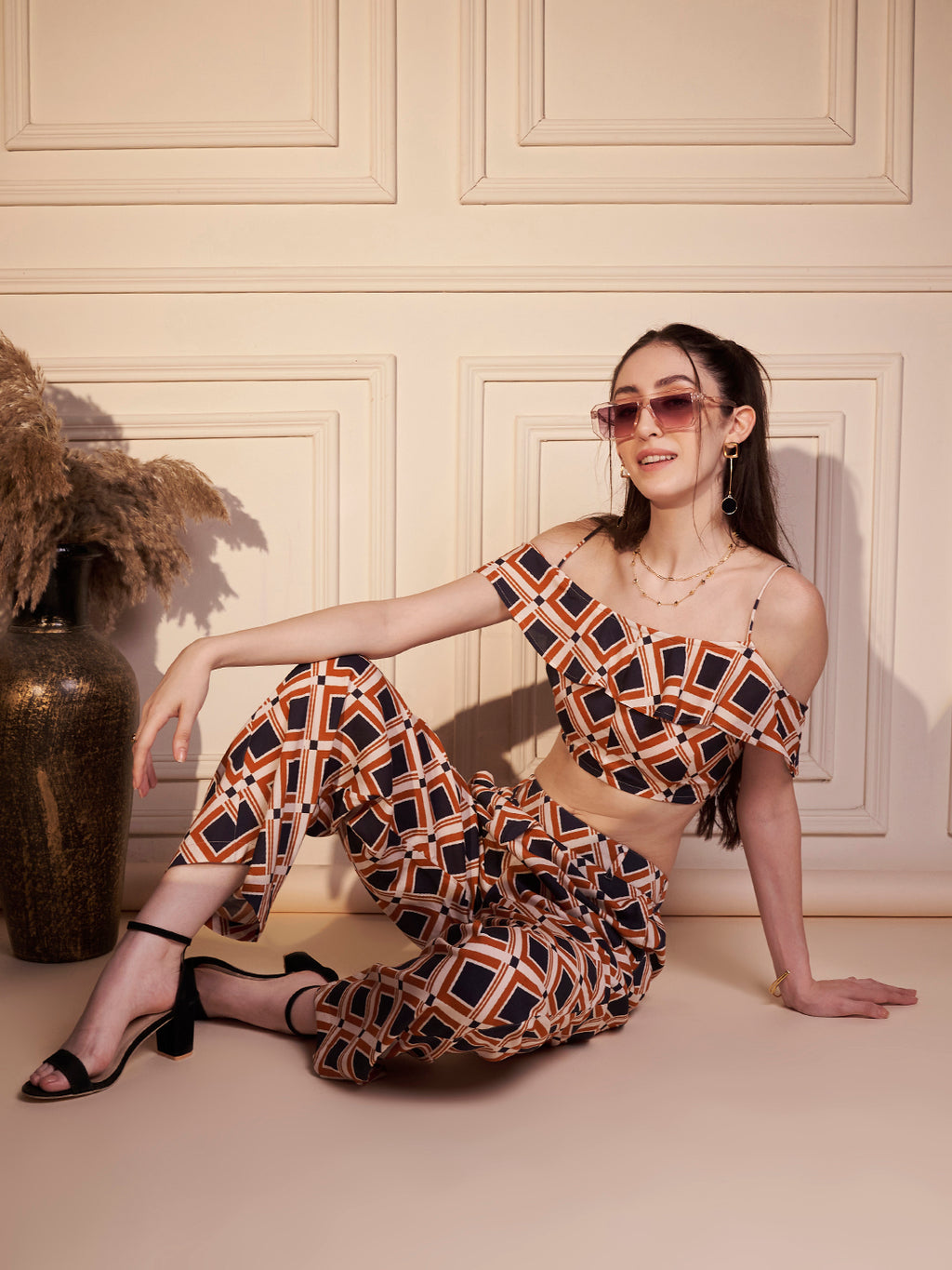 Retro Geo Print Co-ord Set