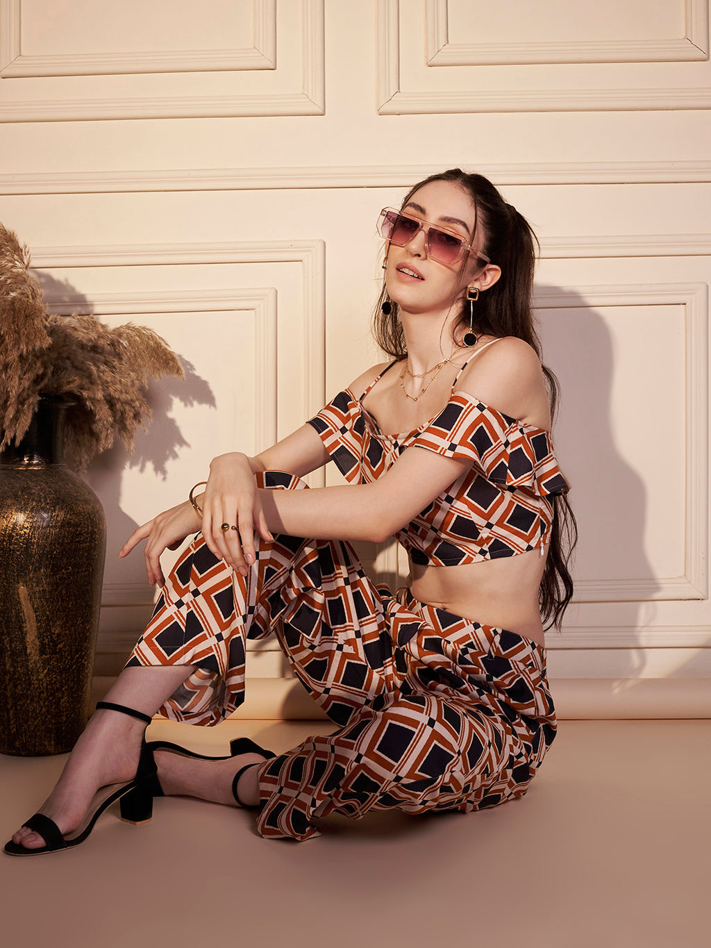 Retro Geo Print Co-ord Set