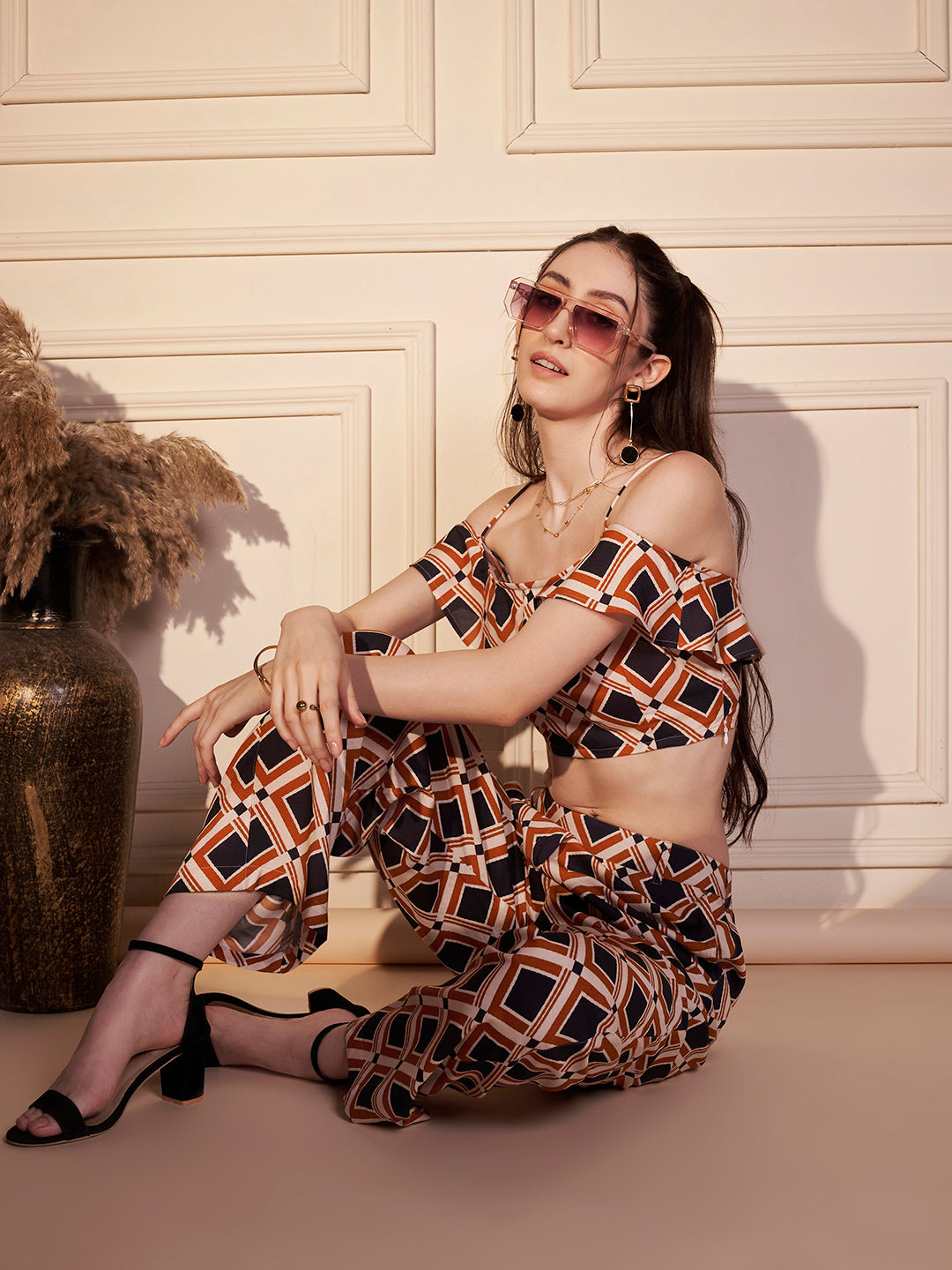 Retro Geo Print Co-ord Set