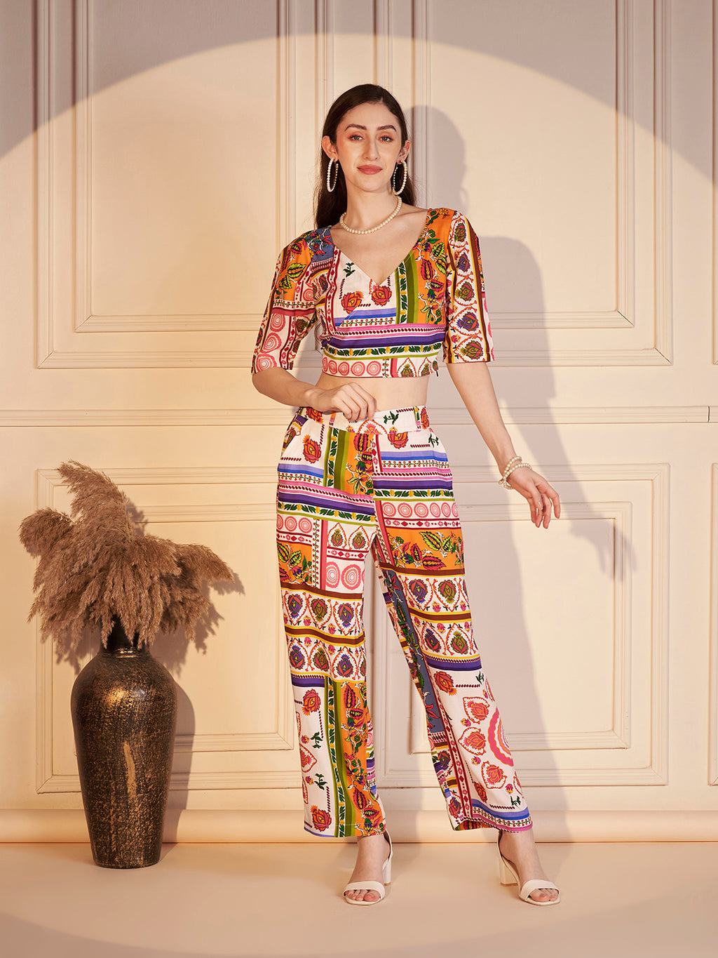 🎨 Boho Mosaic Printed Co-ord Set