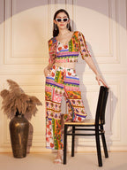 🎨 Boho Mosaic Printed Co-ord Set