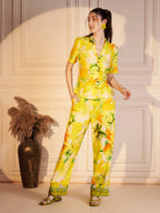 Floral Abstract Print Co-ord Set