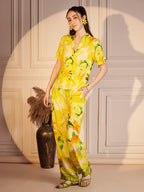 Floral Abstract Print Co-ord Set