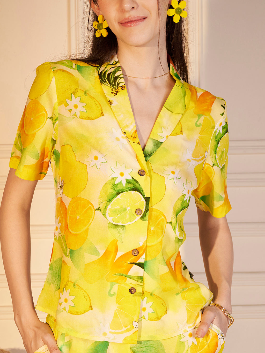 Floral Abstract Print Co-ord Set