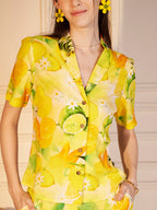 Floral Abstract Print Co-ord Set