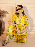 Floral Abstract Print Co-ord Set