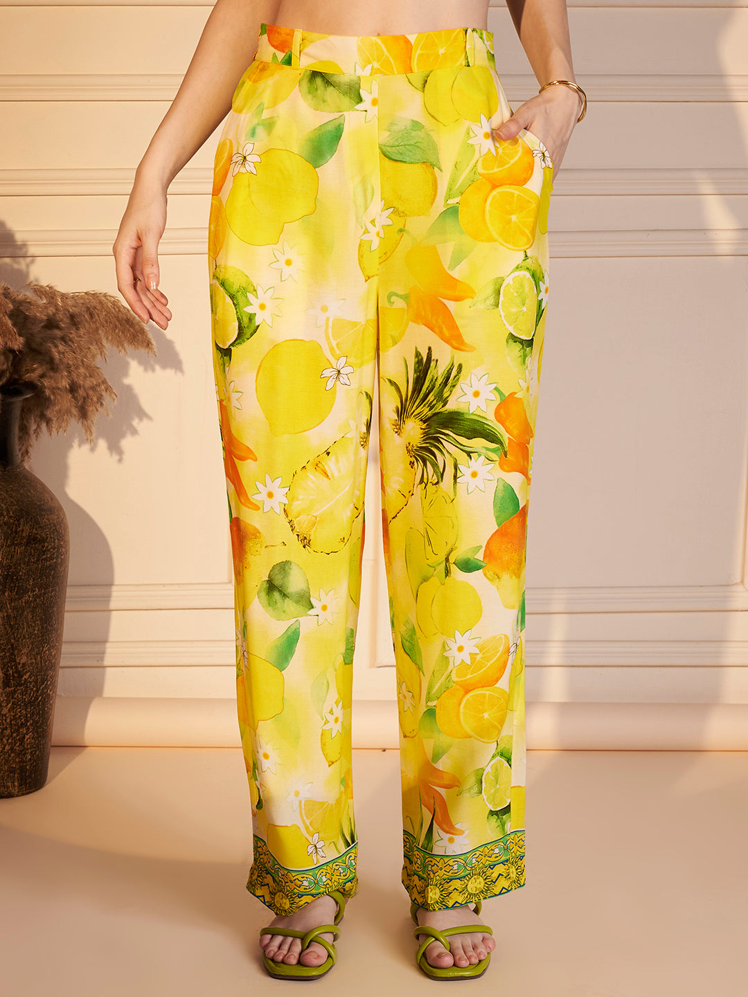 Floral Abstract Print Co-ord Set