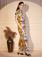 Floral Abstract Print Co-ord Set