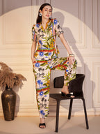 Floral Abstract Print Co-ord Set