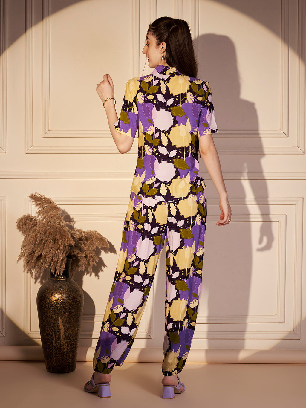 Floral Abstract Print Co-ord Set