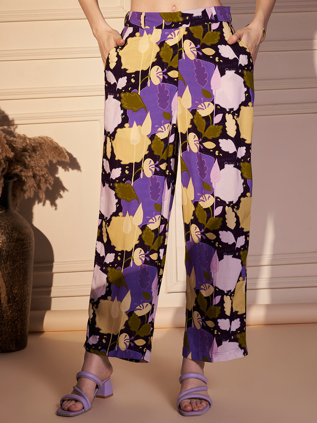 Floral Abstract Print Co-ord Set