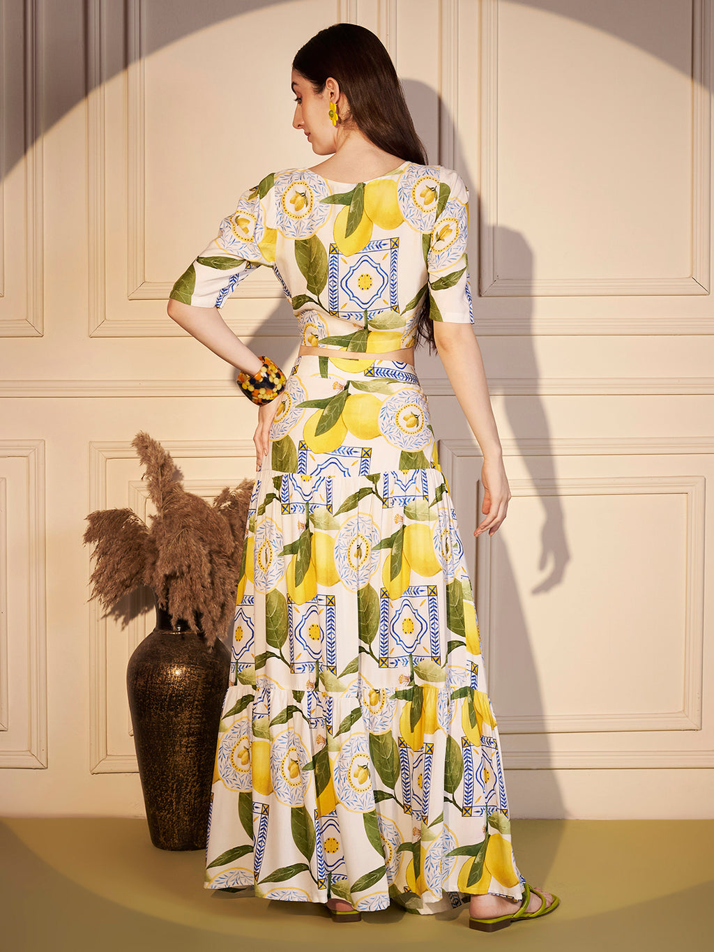 🍋 Lemon Tile Printed Co-ord Set