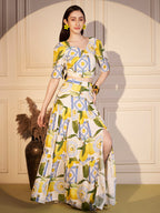 🍋 Lemon Tile Printed Co-ord Set