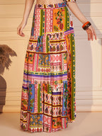 🎨 Boho Carnival Printed Co-ord Set