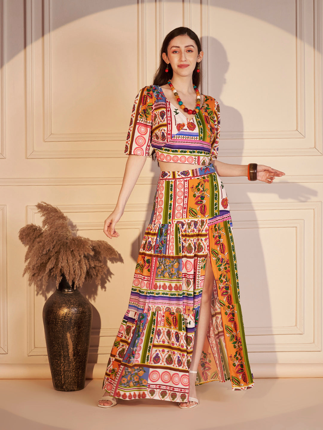 🎨 Boho Carnival Printed Co-ord Set