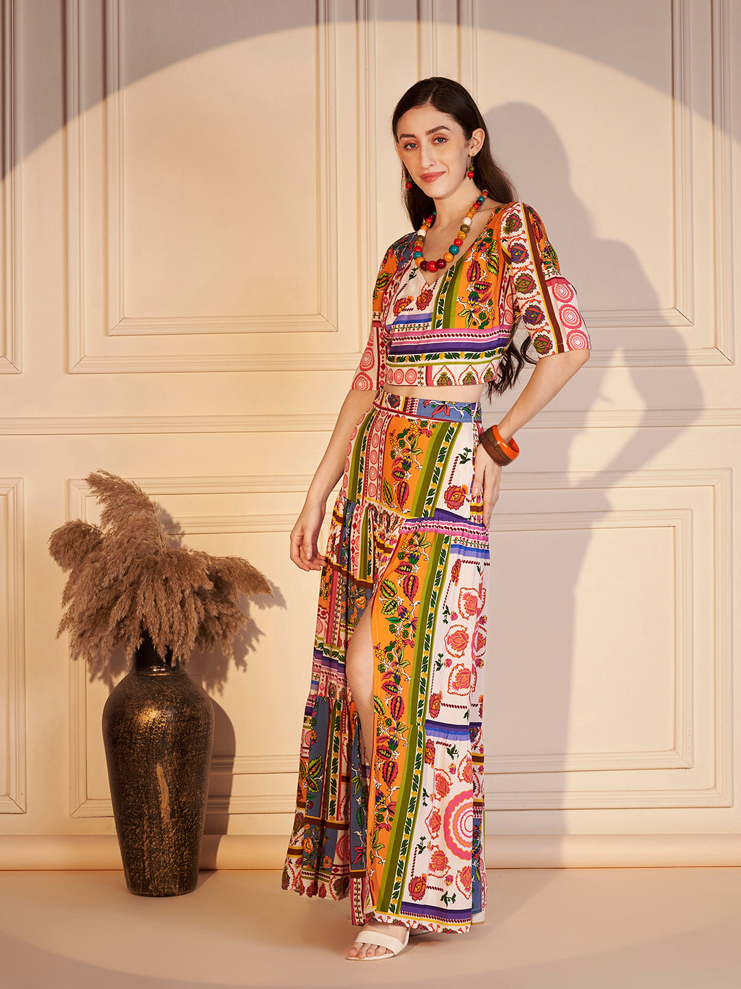 🎨 Boho Carnival Printed Co-ord Set