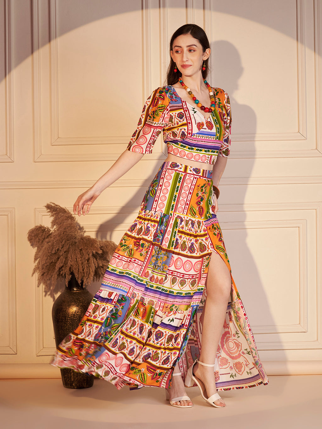 🎨 Boho Carnival Printed Co-ord Set