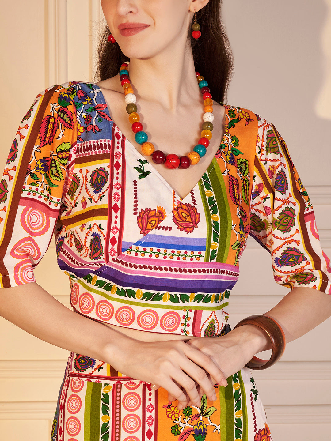 🎨 Boho Carnival Printed Co-ord Set