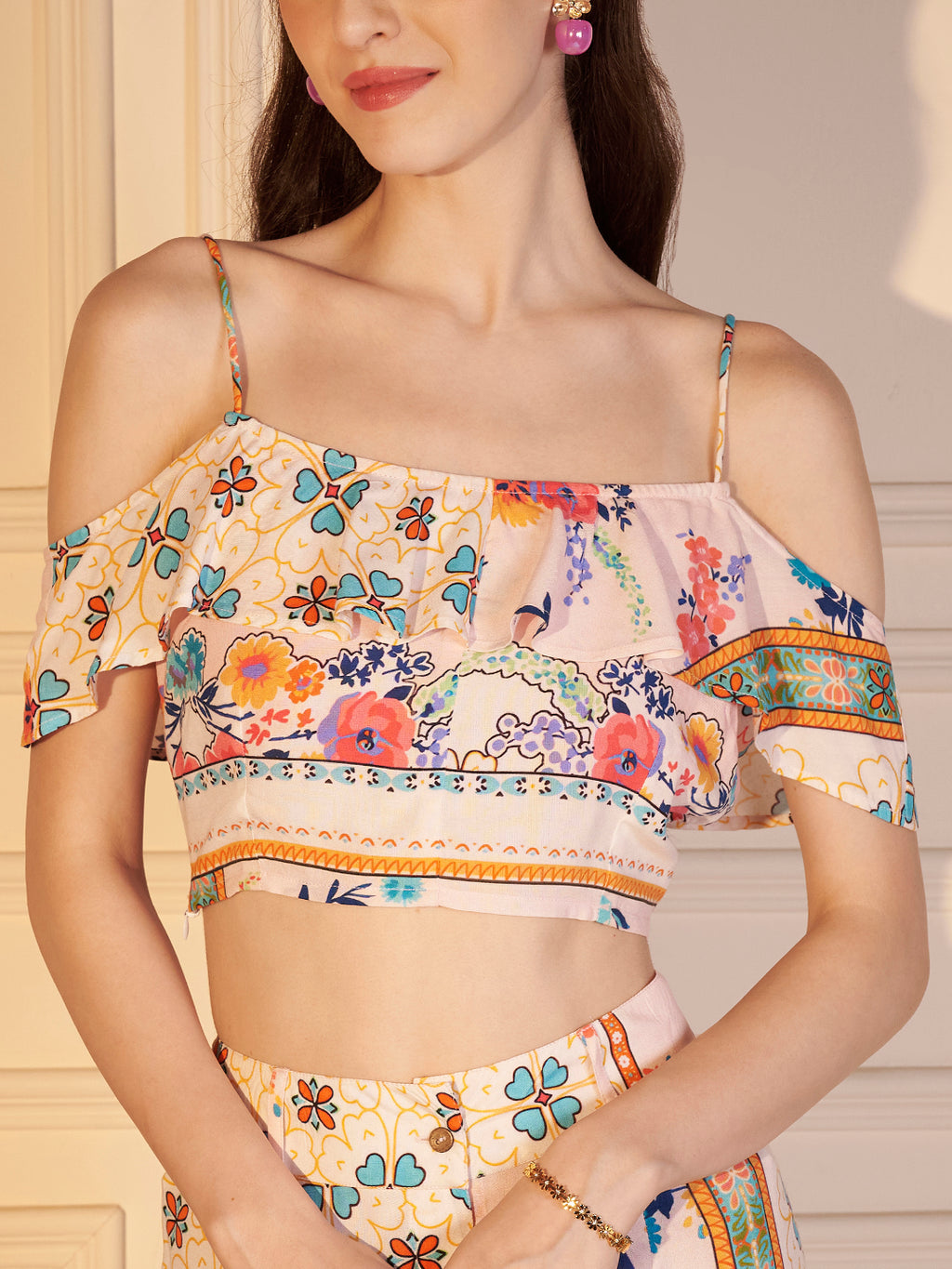 Pastel Bloom Printed Co-ord Set.
