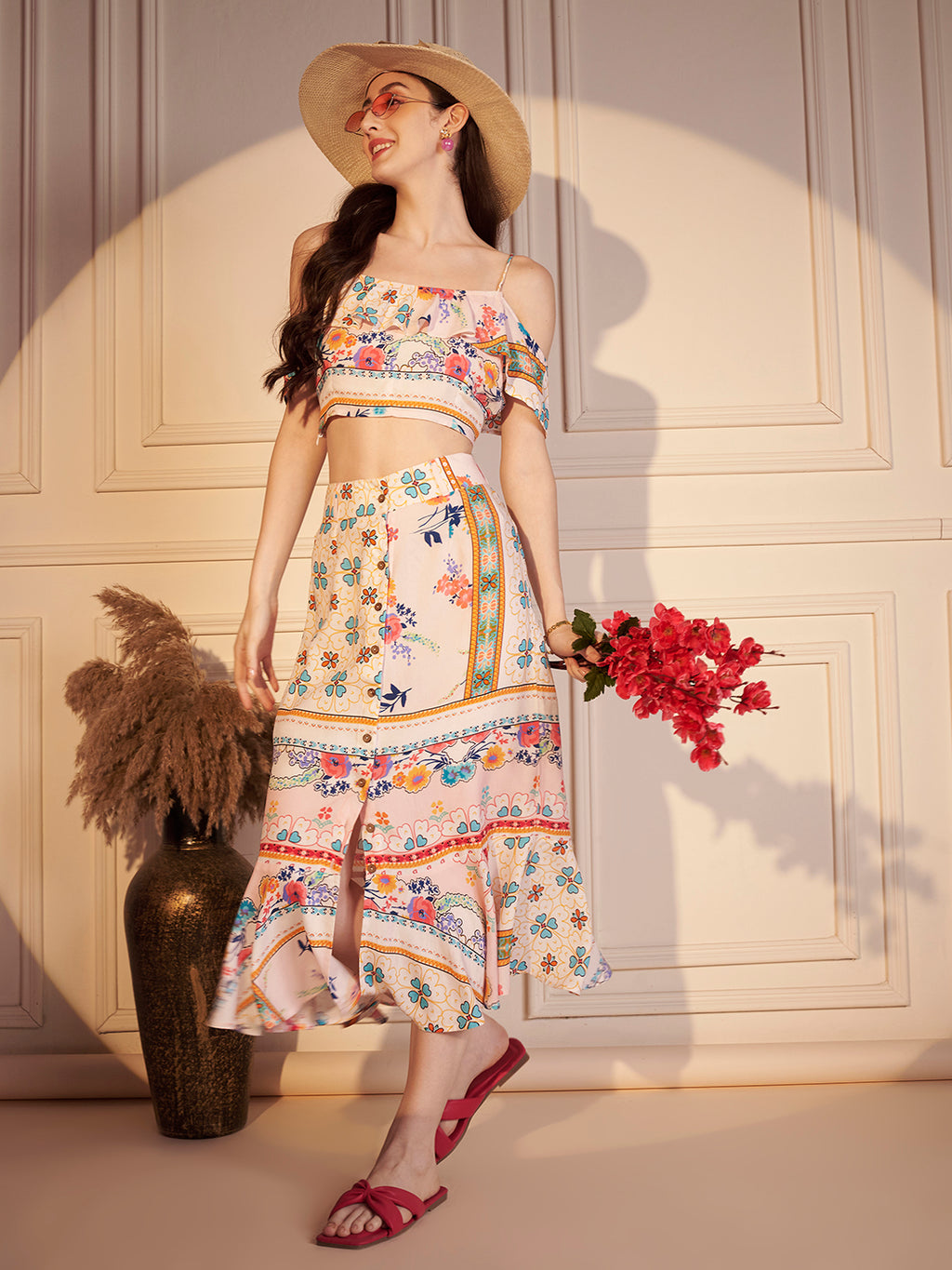 🌸 Pastel Bloom Printed Co-ord Set.