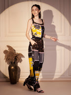 🖤 Bold Essence Viscose Printed Jumpsuit