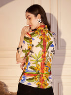 🌴 Tropical Vista Printed Viscose Shirt