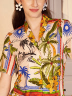 🌴 Tropical Vista Printed Viscose Shirt