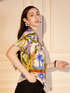 🌴 Tropical Vista Printed Viscose Shirt