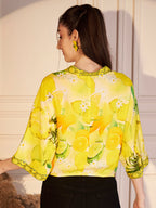 🍍 Tropical Sunshine Printed Viscose Top