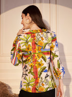 🌴 Tropical Escape Printed Viscose Top