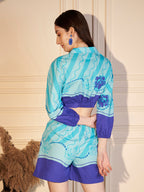 💙 Azure Wave Printed Co-ord Set