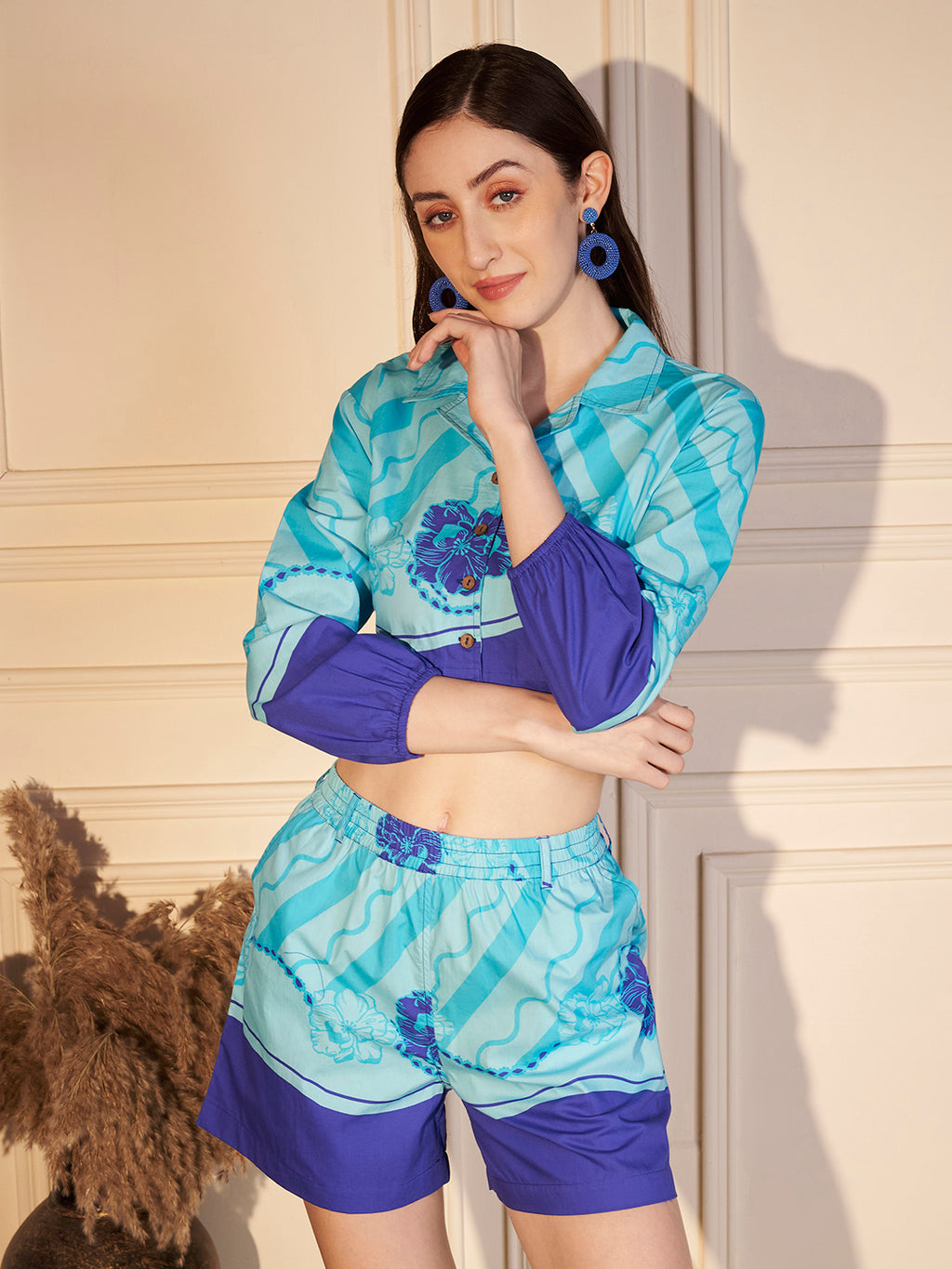 💙 Azure Wave Printed Co-ord Set