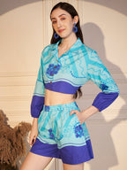 💙 Azure Wave Printed Co-ord Set