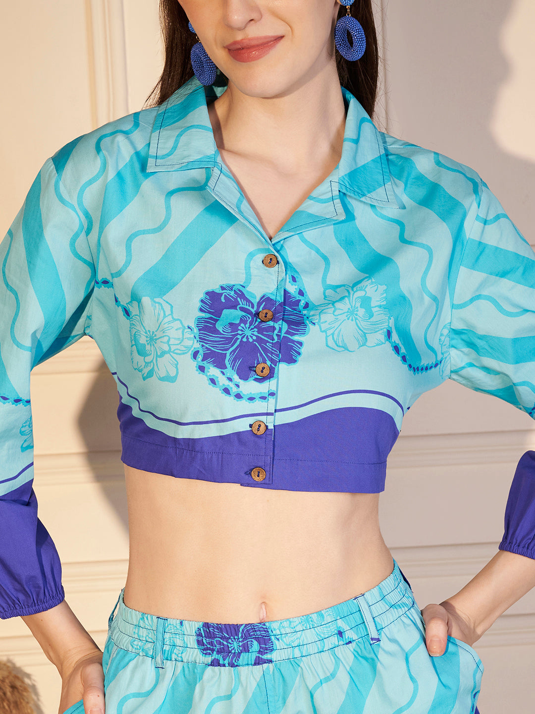 💙 Azure Wave Printed Co-ord Set