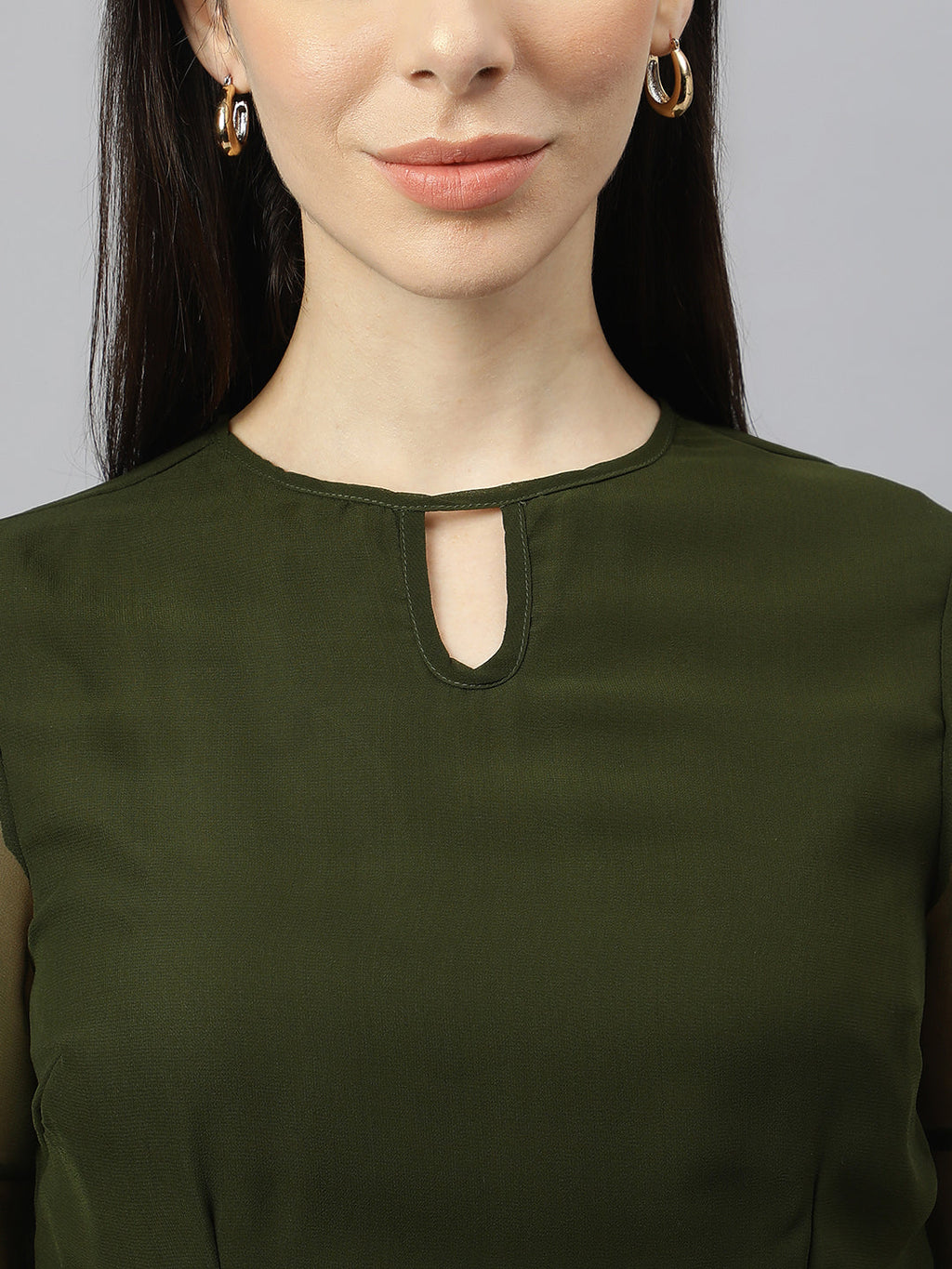 Georgette Floral solid Dress