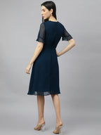 Georgette Floral solid Dress