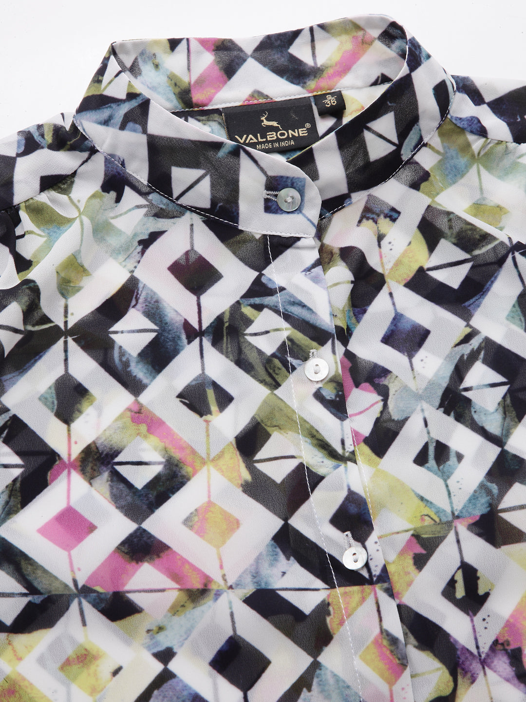 Valbone Women’s Multicolor Georgette Printed Shirt