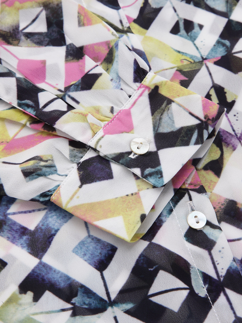 Valbone Women’s Multicolor Georgette Printed Shirt