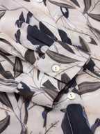 Valbone Women’s Navy Blue Georgette Printed Shirt