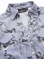 Valbone Women’s Light Purple Modal Silk Printed Shirt