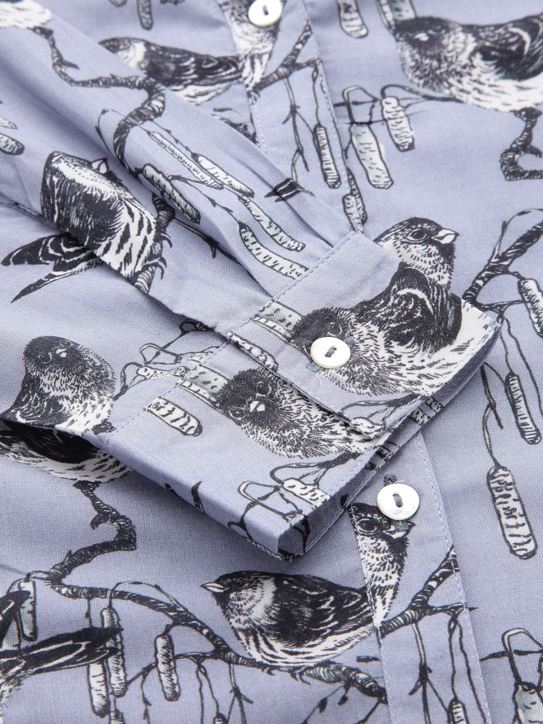 Valbone Women’s Light Purple Modal Silk Printed Shirt