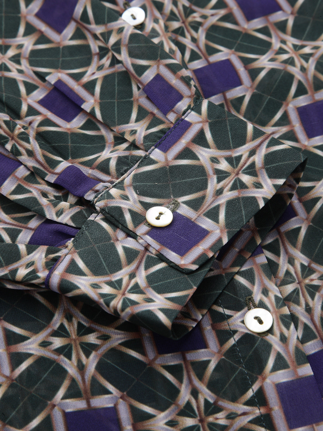 Valbone Women’s Blue Georgette Printed Shirt