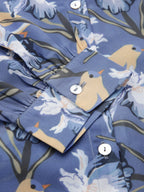 Valbone Women’s Blue Georgette Printed Shirt