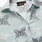 Valbone Women’s Blue Modal Silk Printed Shirt
