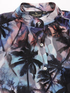 Valbone Women’s Blue Georgette Printed Shirt