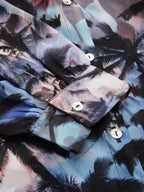 Valbone Women’s Blue Georgette Printed Shirt