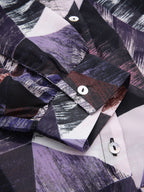 Valbone Women’s Dark Blue Georgette Printed Shirt