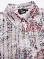 Valbone Women’s Grey Modal Silk Printed Shirt