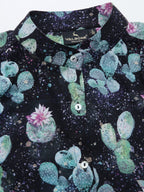 Valbone Women’s Blue Georgette Printed Shirt